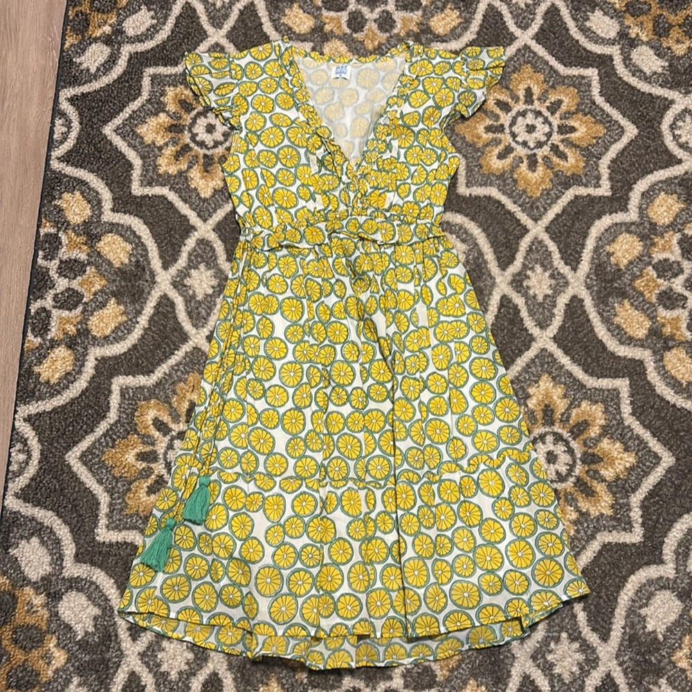 Anthropologie Yellow and Blue Swim Coverup - Picture 3 of 4